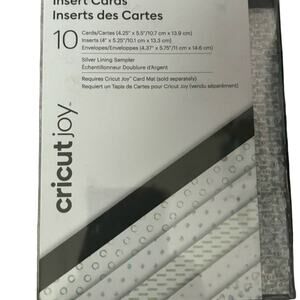 Cricut Joy black & Foil Acetate card inserts